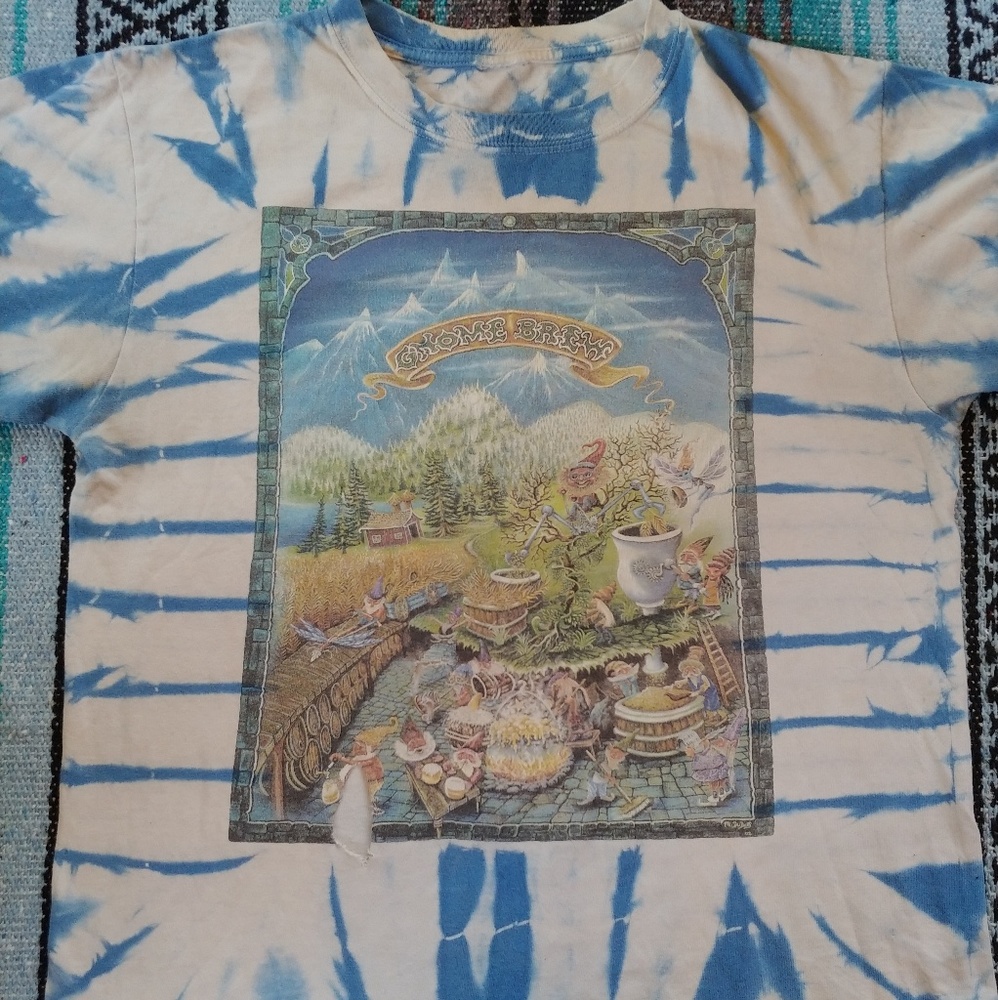 Vintage "Gnome Brew" craft beer tee